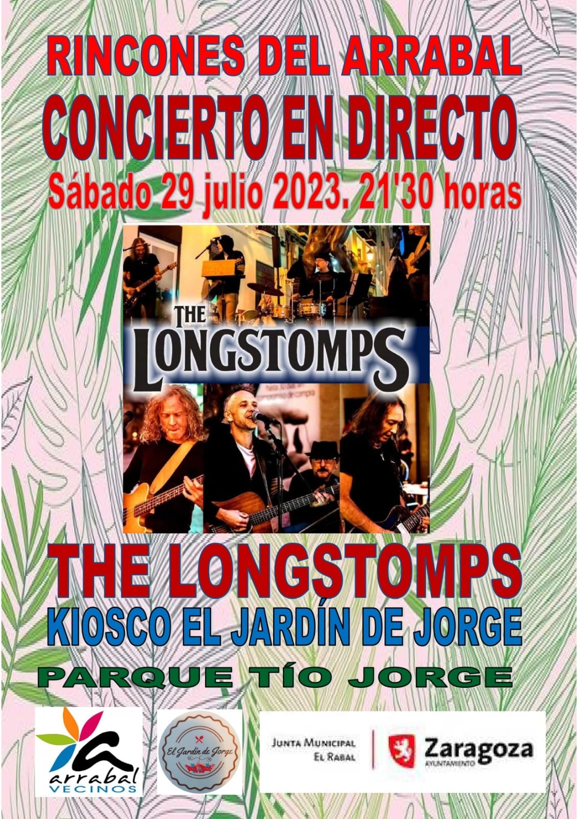 Cartel concierto The Longstomps