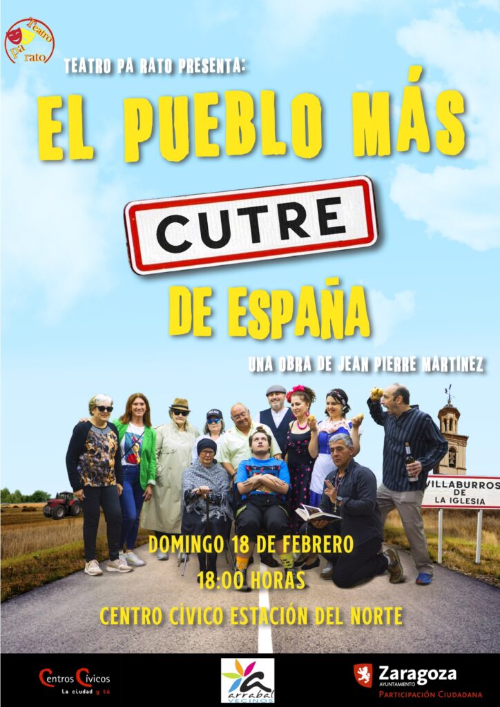 Cartel obra teatro "El pueblo más cutre de España"