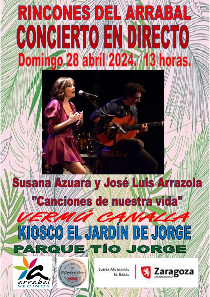 cartel concierto Susana Azuara y José Luis Arrazola